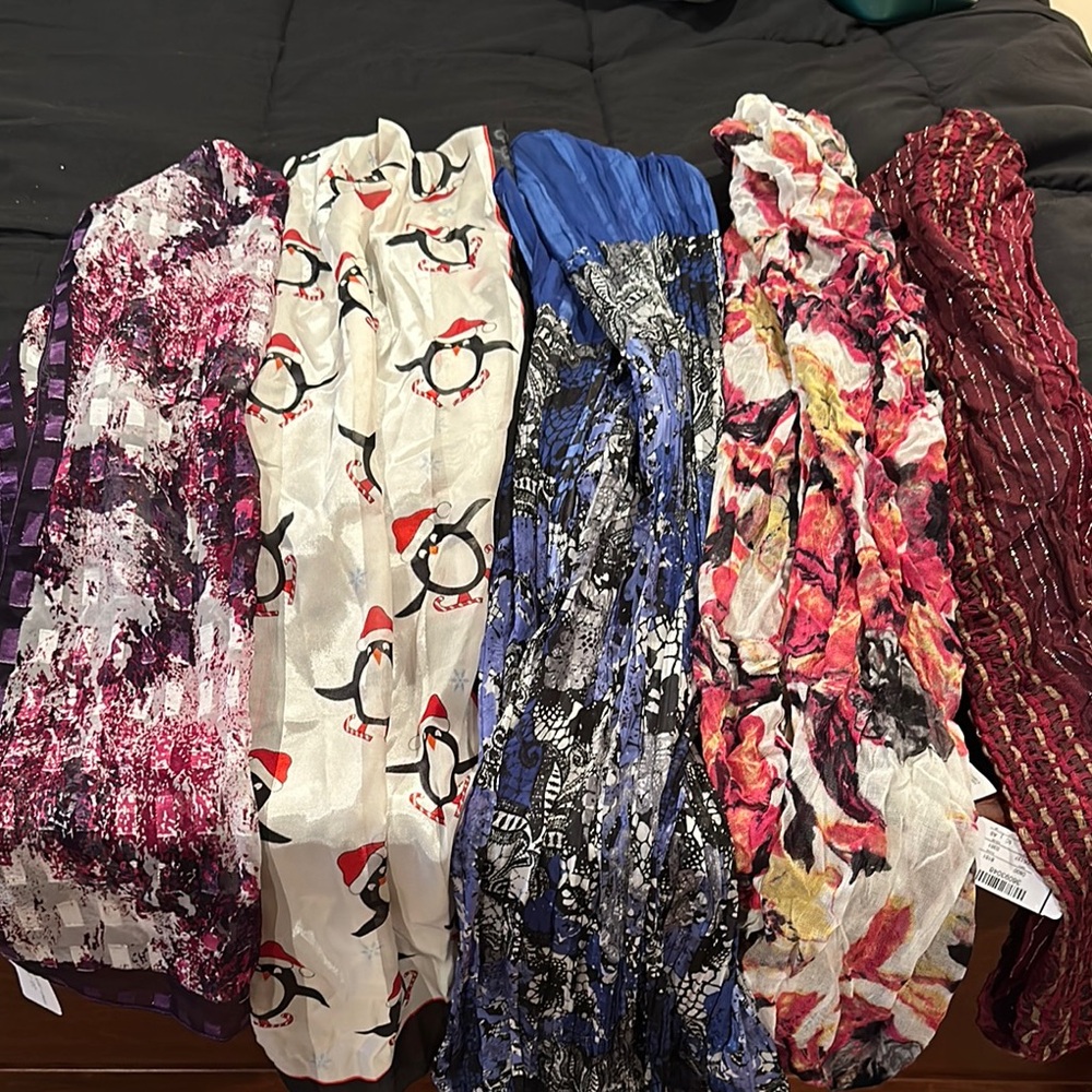 Colorful Patterned Scarves Collection